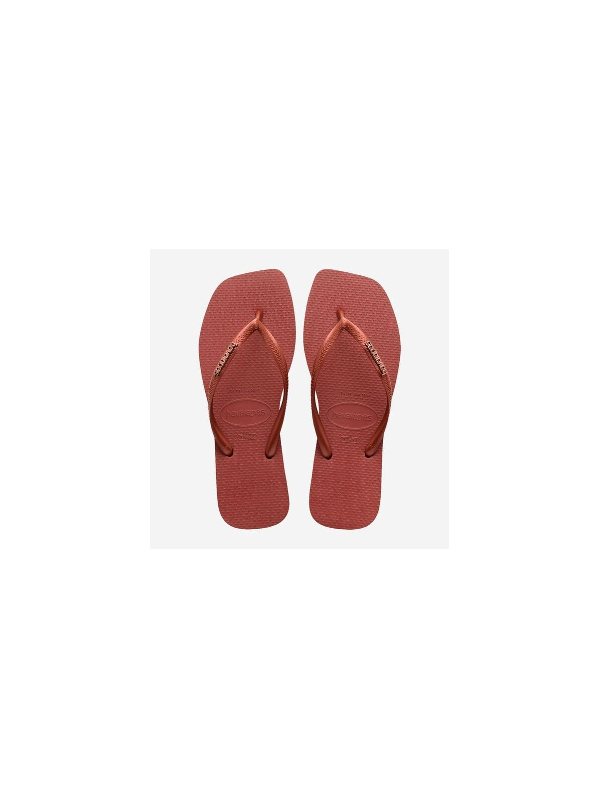 square logo f caoutchouc rose