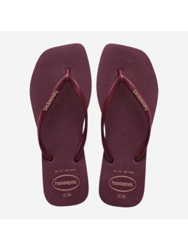 square logo f caoutchouc violet