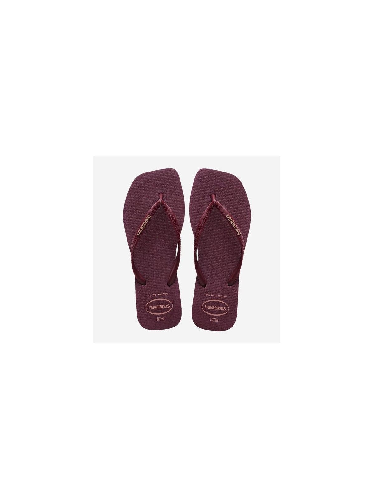 square logo f caoutchouc violet