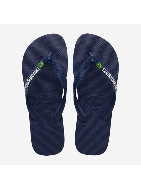 brasil logo h hav caoutchouc navy blue
