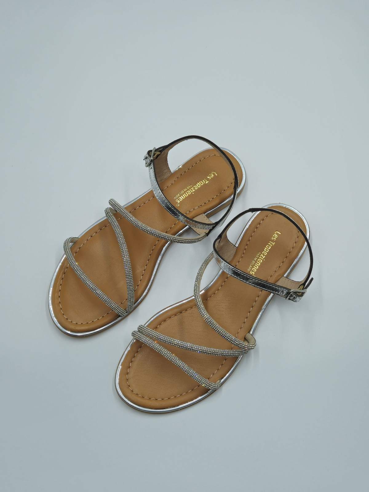 hoctavy cuir/synthétique argent