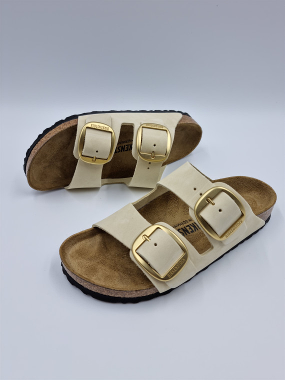 arizona big buckle cuir ecru