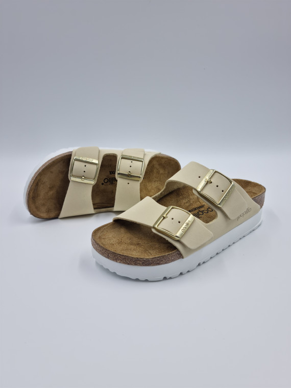 arizona platform fle nubuck ecru