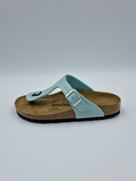 gizeh cuir/patent bleu