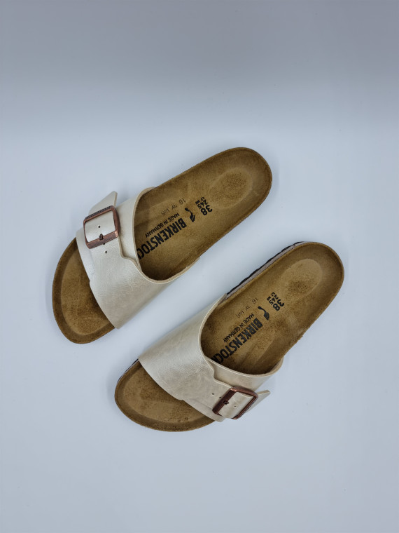 catalina cuir/autre matière blanc perle