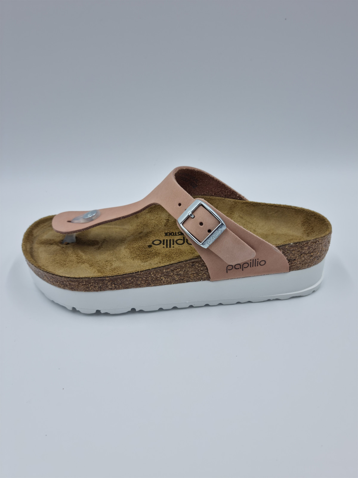 gizeh platform cuir/autre matière rose