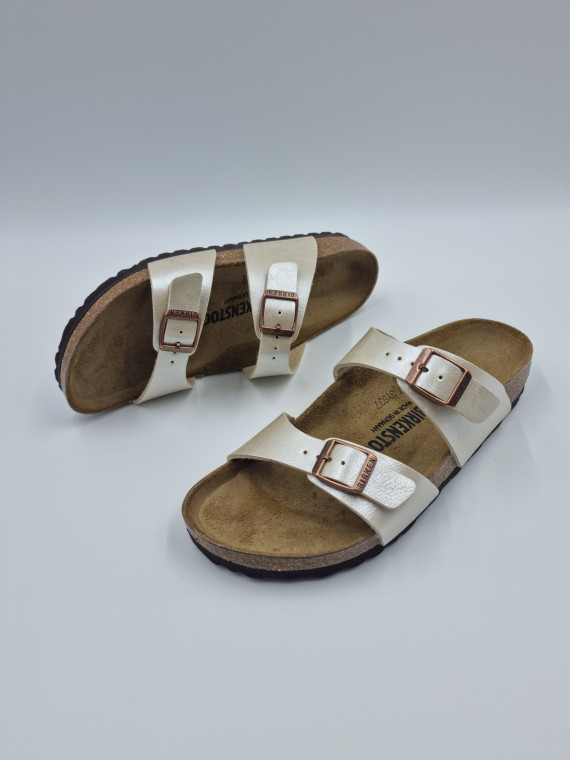 sydney cuir/autre matière blanc