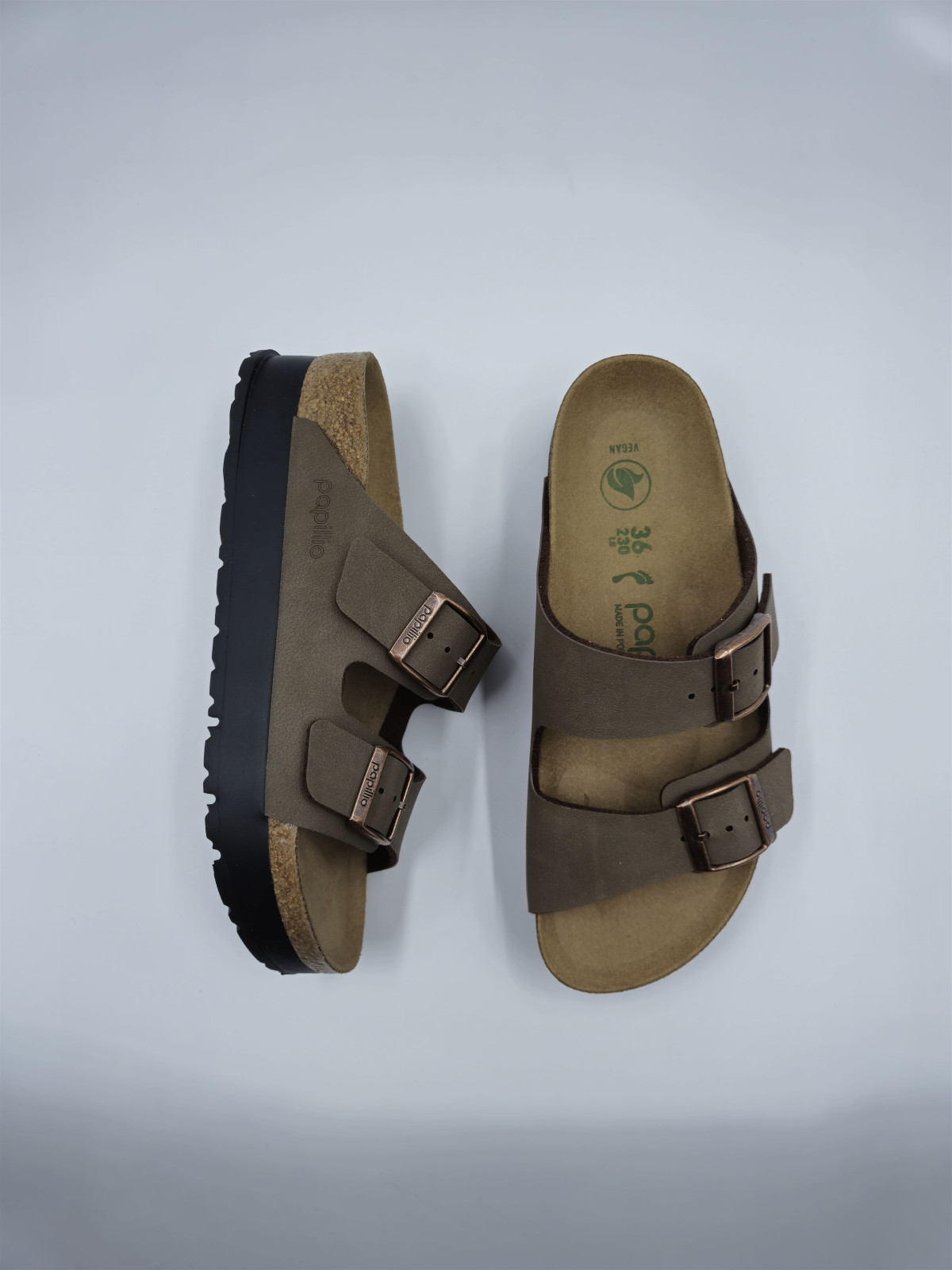 arizona platform fle nubuck marron