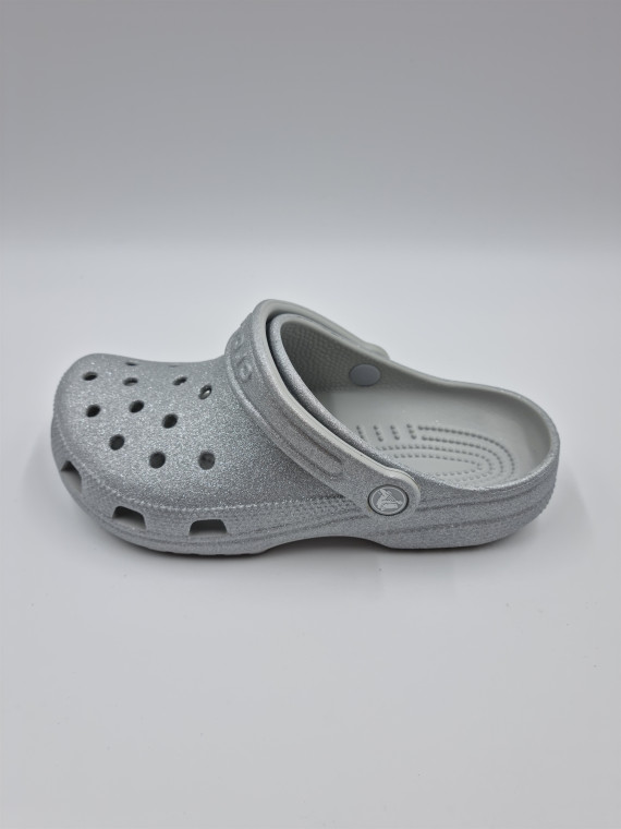 classic glitter w pu. silver glit