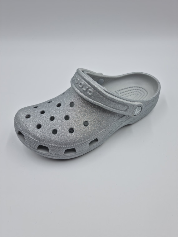 classic glitter w pu. silver glit