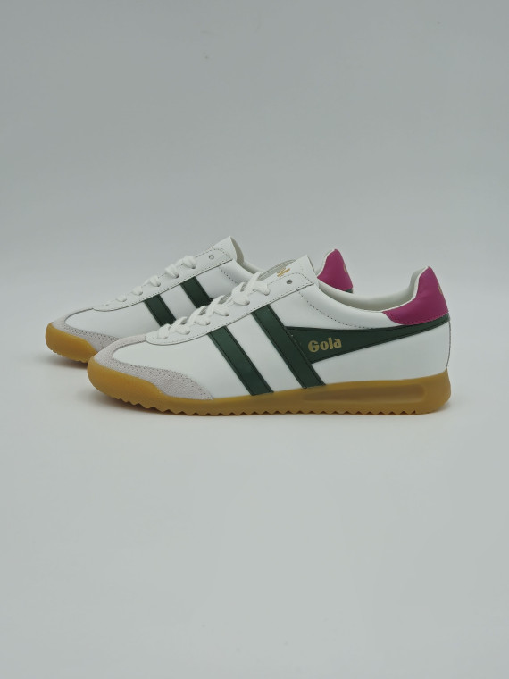 torpedo cuir white/evergreen/fuchsia