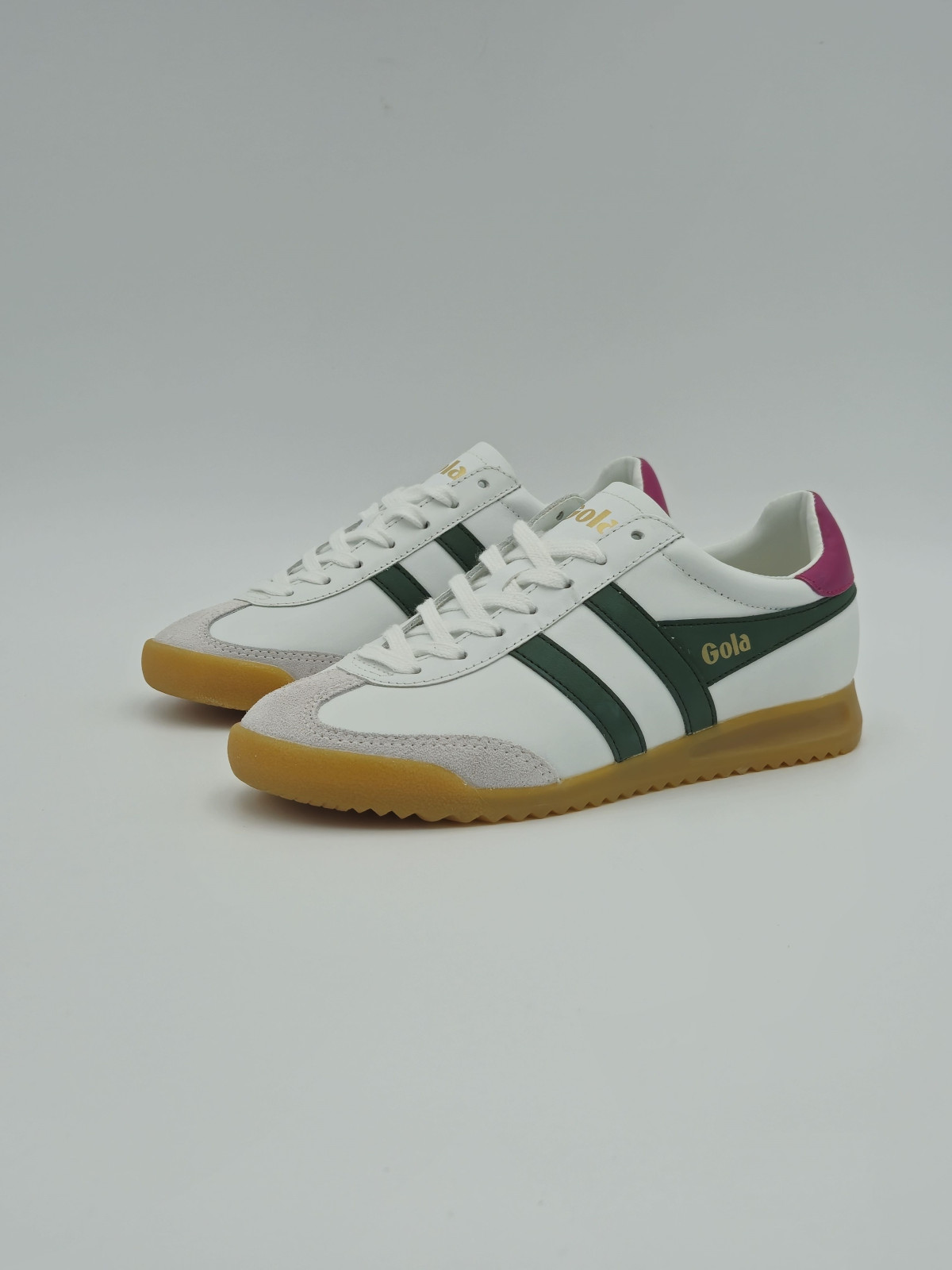torpedo cuir white/evergreen/fuchsia