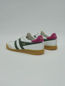 torpedo cuir white/evergreen/fuchsia