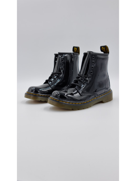 1460 j cuir vernis noir