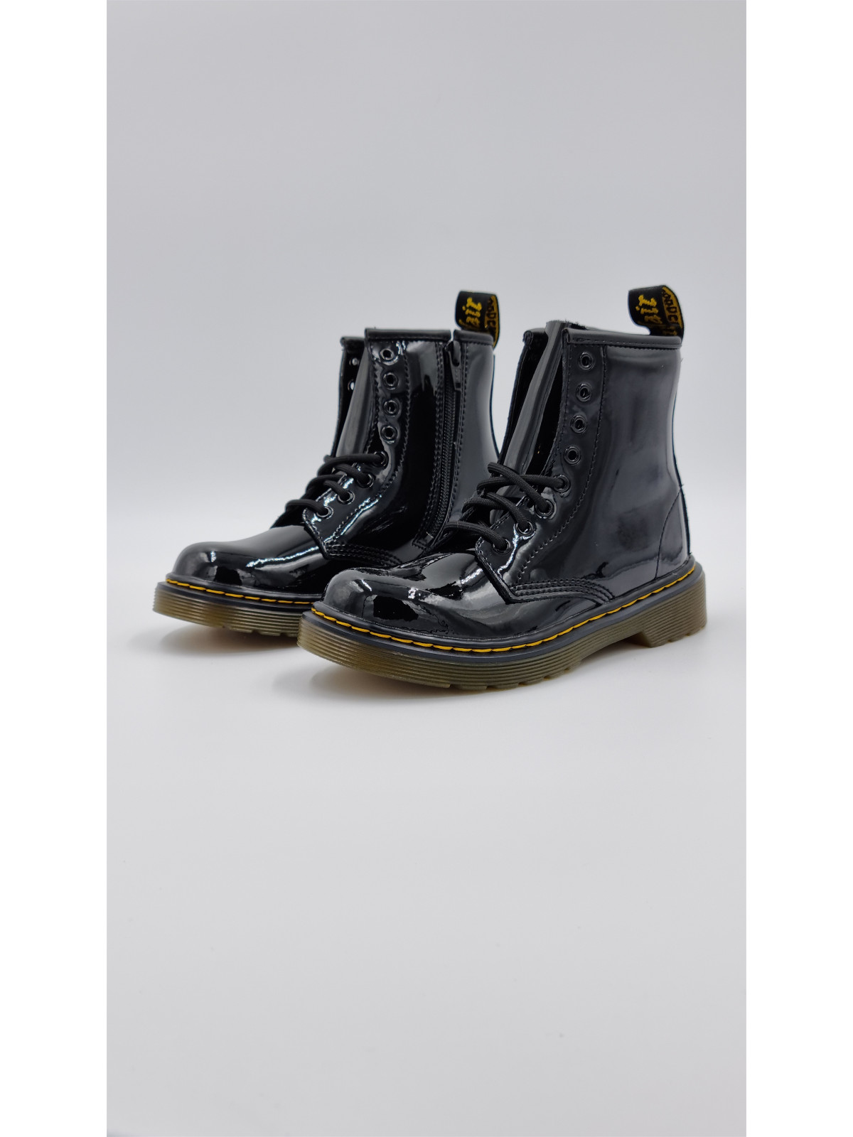 1460 j cuir vernis noir