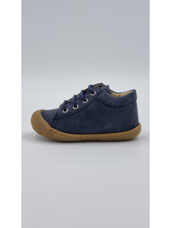 cocoon zip suede met.dots bleu