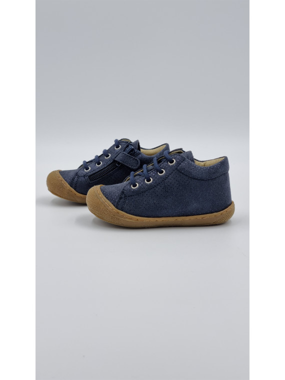 cocoon zip suede met.dots bleu