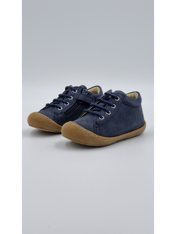 cocoon zip suede met.dots bleu