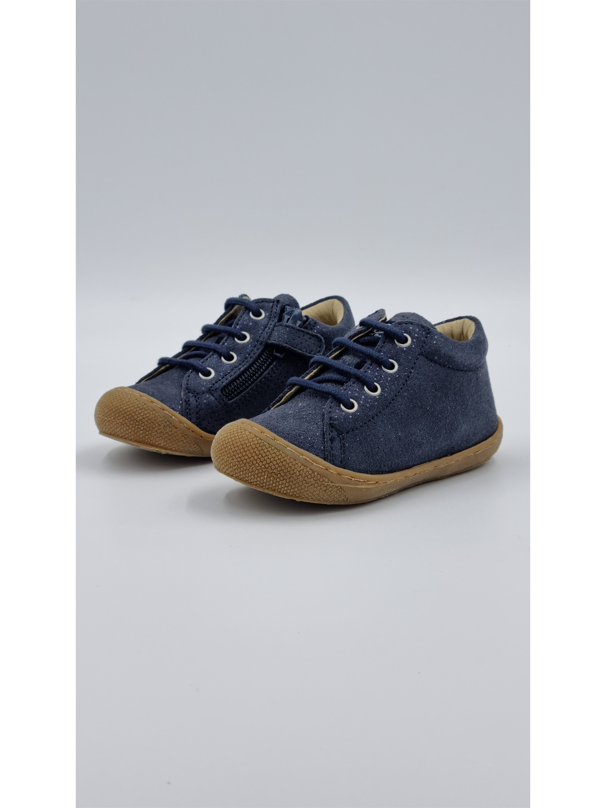 cocoon zip suede met.dots bleu