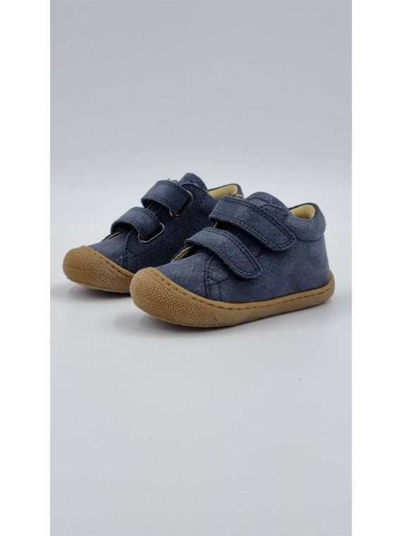 cocoon vl suede met.dots bleu