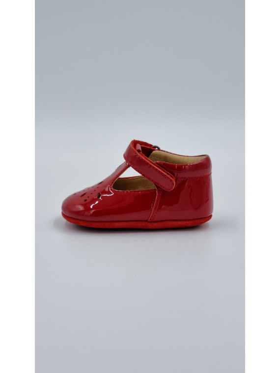 bloom cuir vernis rouge