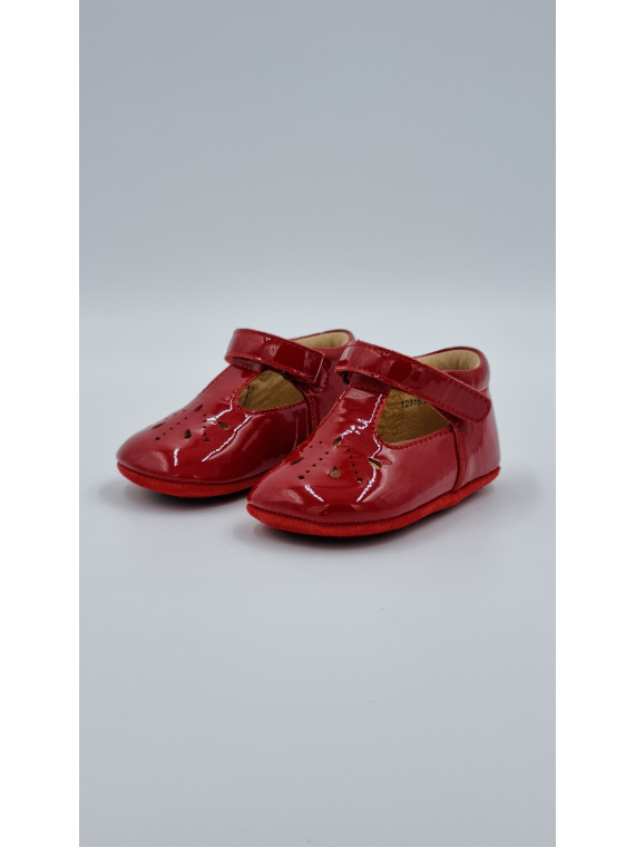 bloom cuir vernis rouge