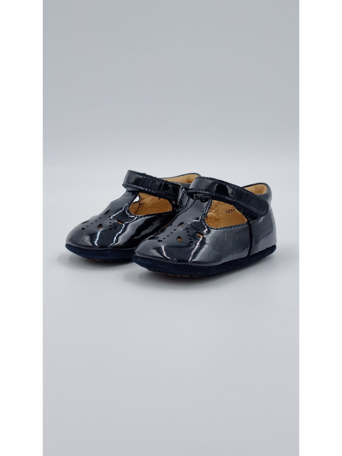 bloom cuir vernis bleu