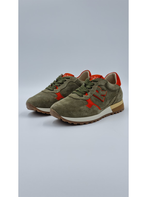 mania cuir/velours vert