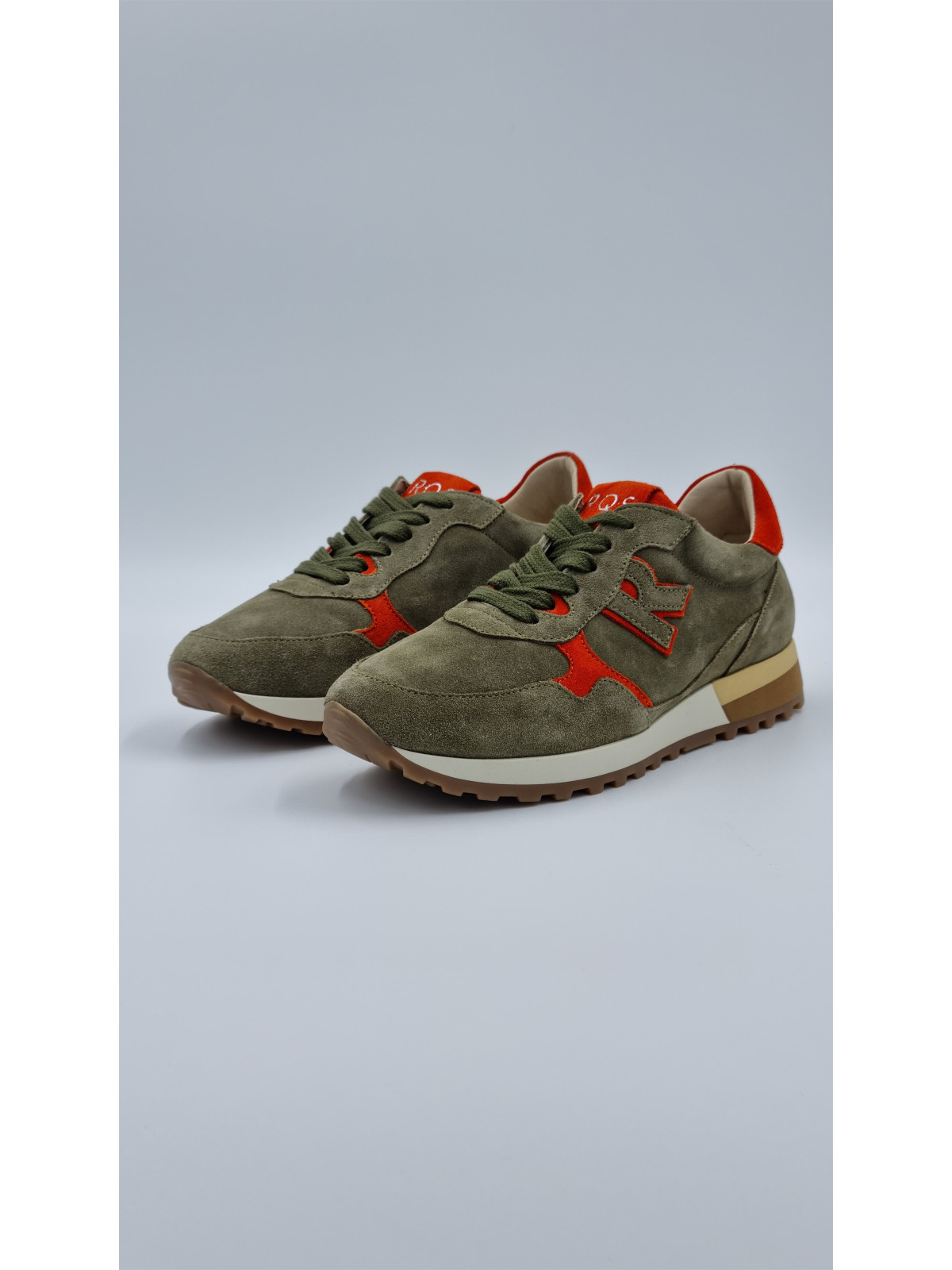 mania cuir/velours vert