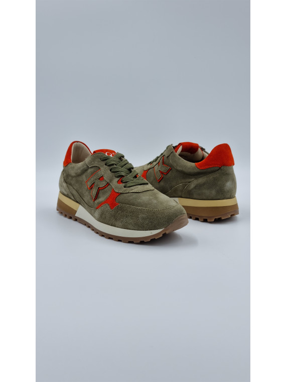 mania cuir/velours vert