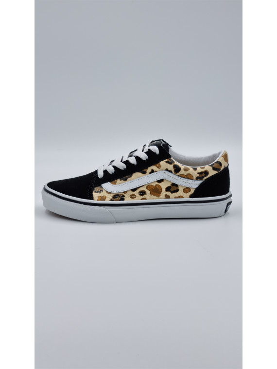 old skool. nubuck/textile multicolore