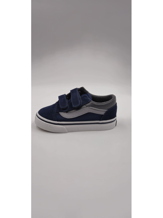 old skool v. textile bleu