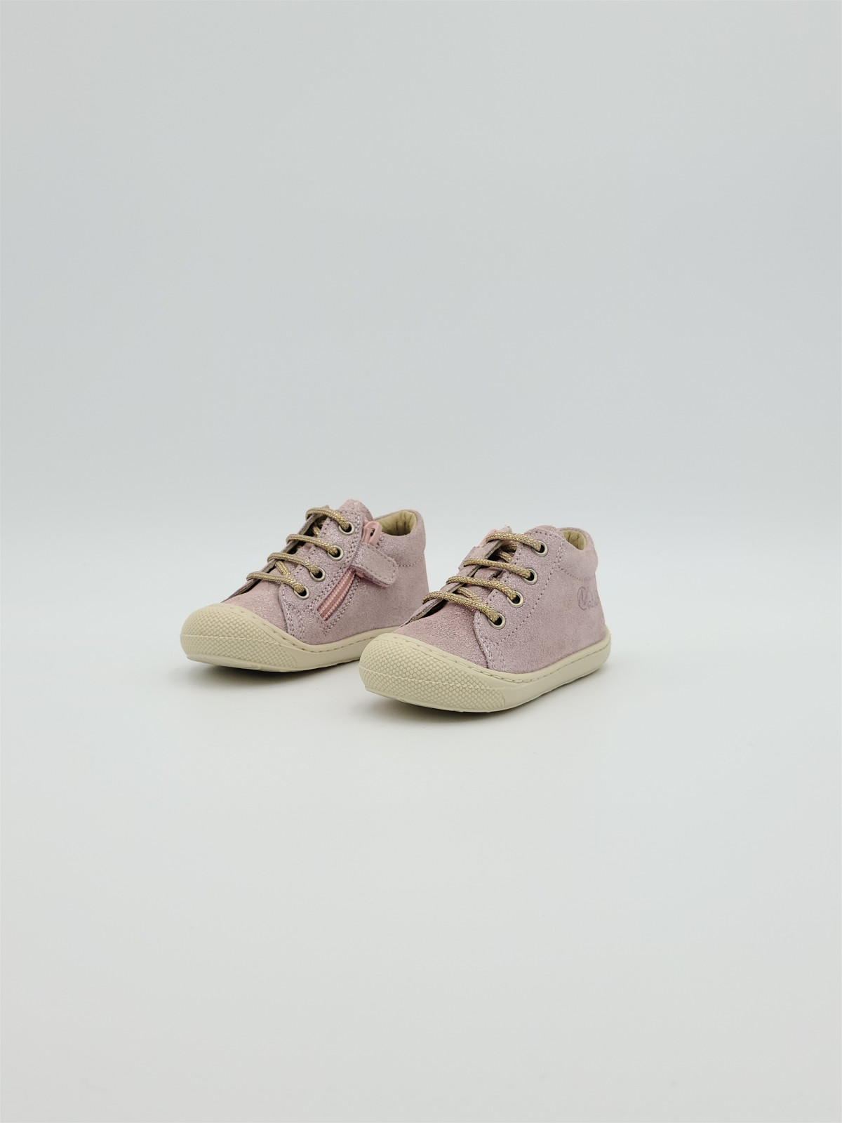 cocoon zip suede glitter rose