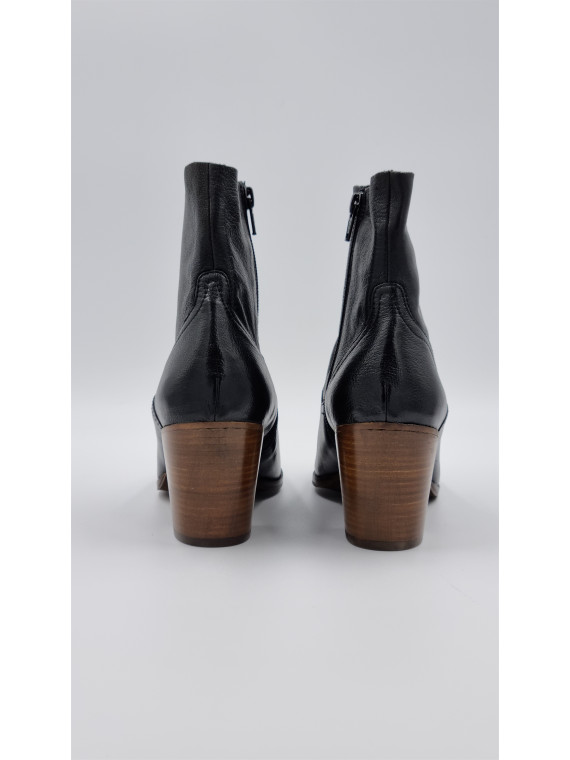 lucile cuir pully noir