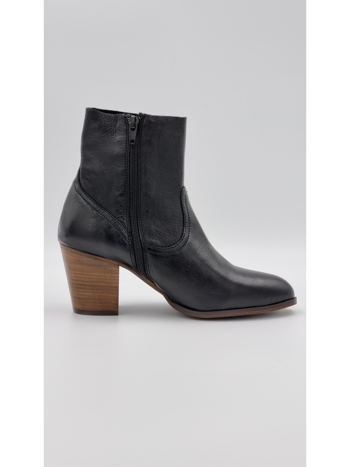 lucile cuir pully noir