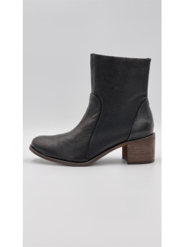 alias cuir pully noir