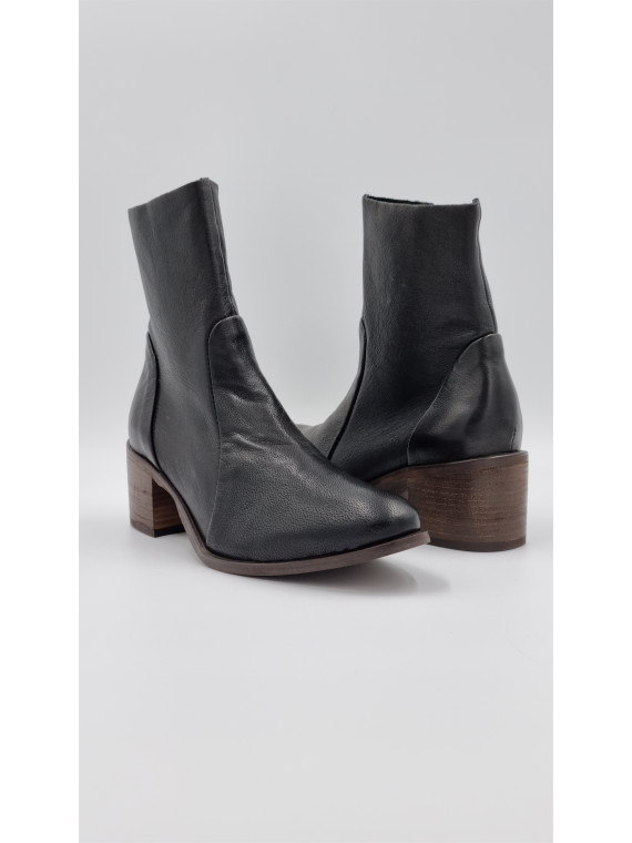 alias cuir pully noir