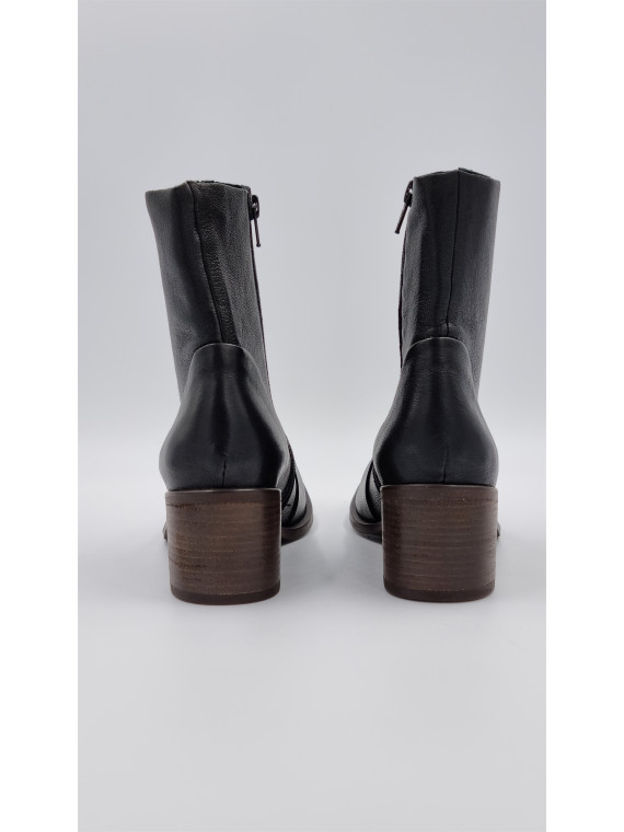 alias cuir pully noir