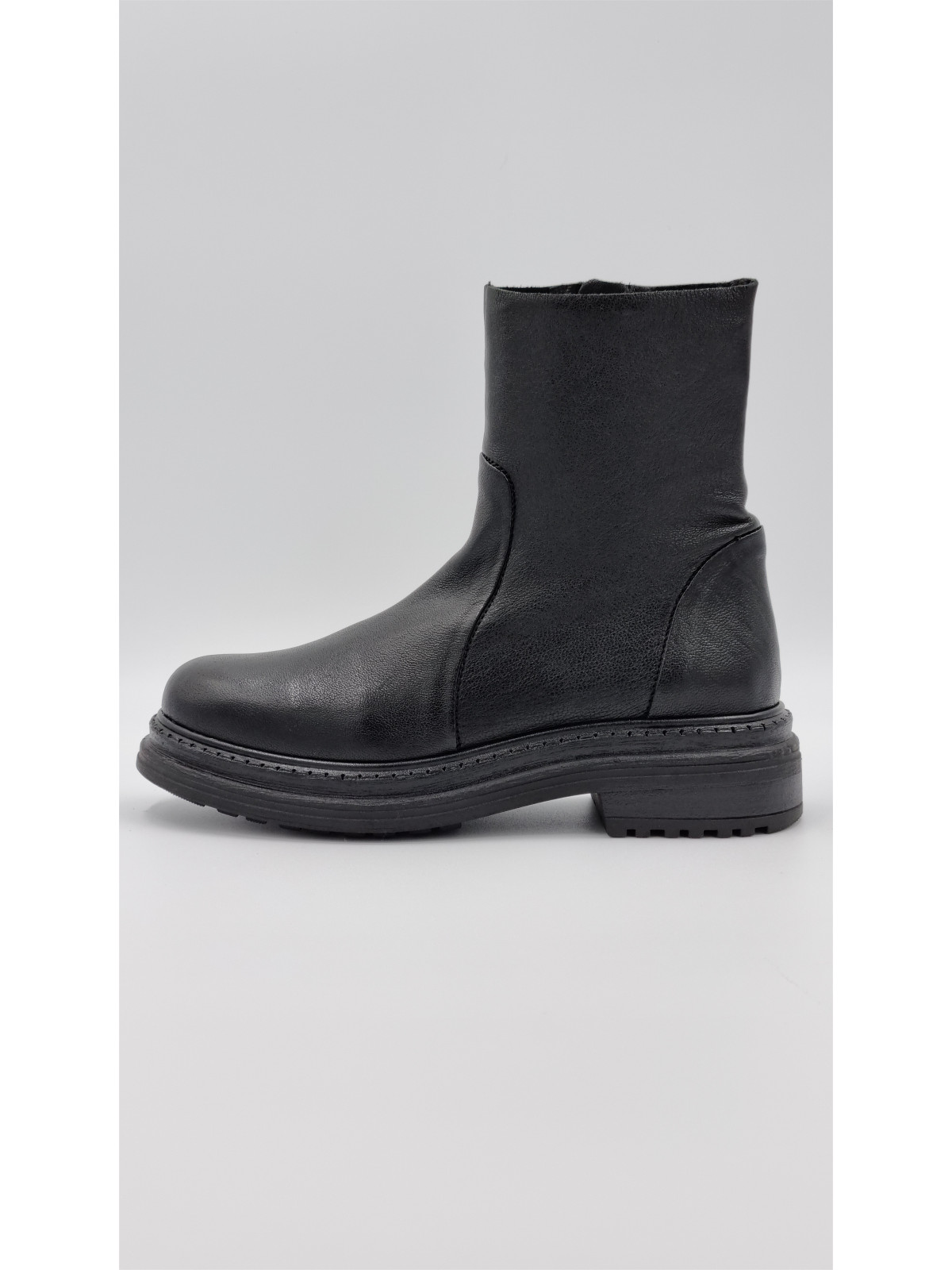 flynt cuir pully noir