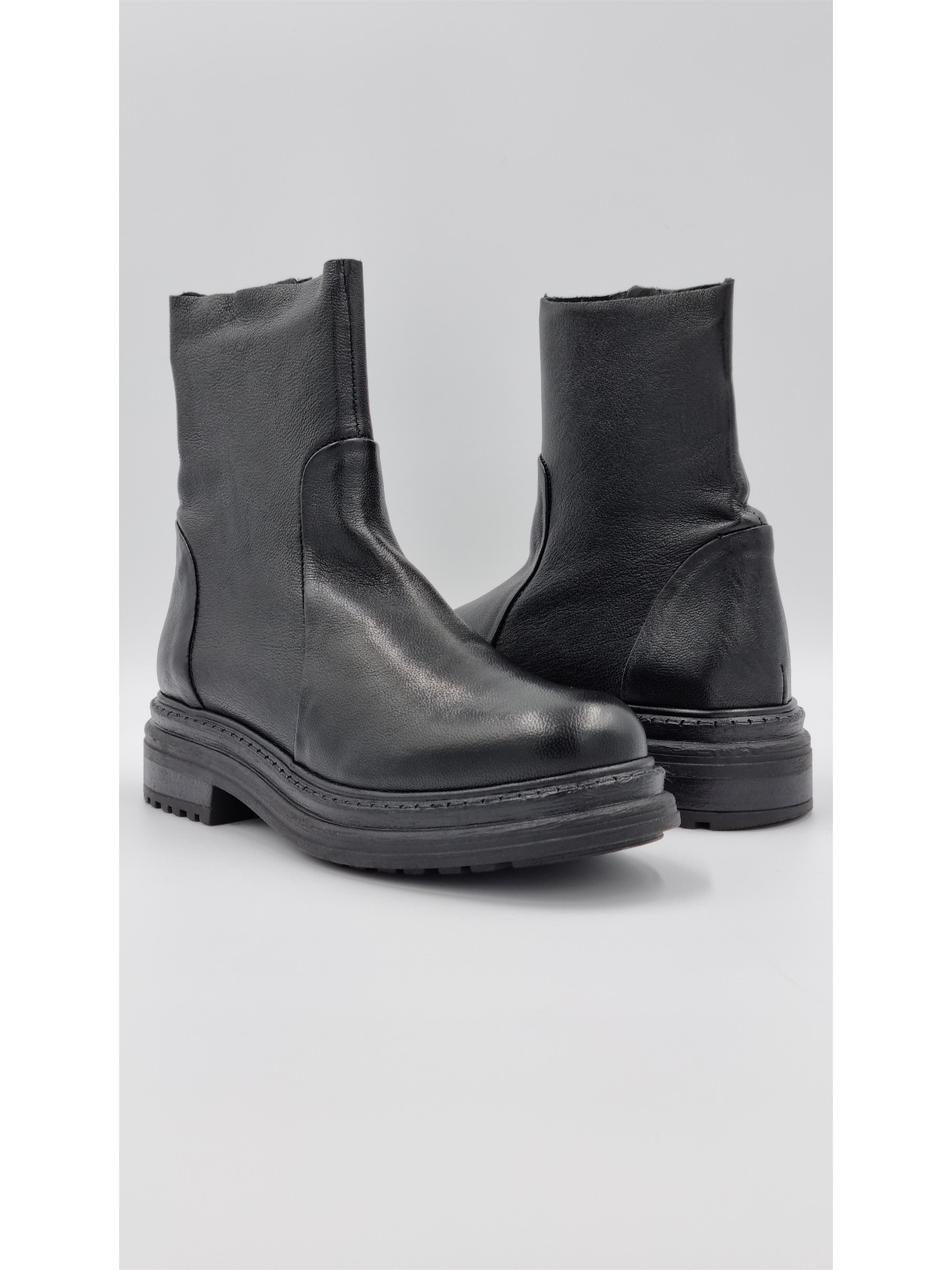 flynt cuir pully noir