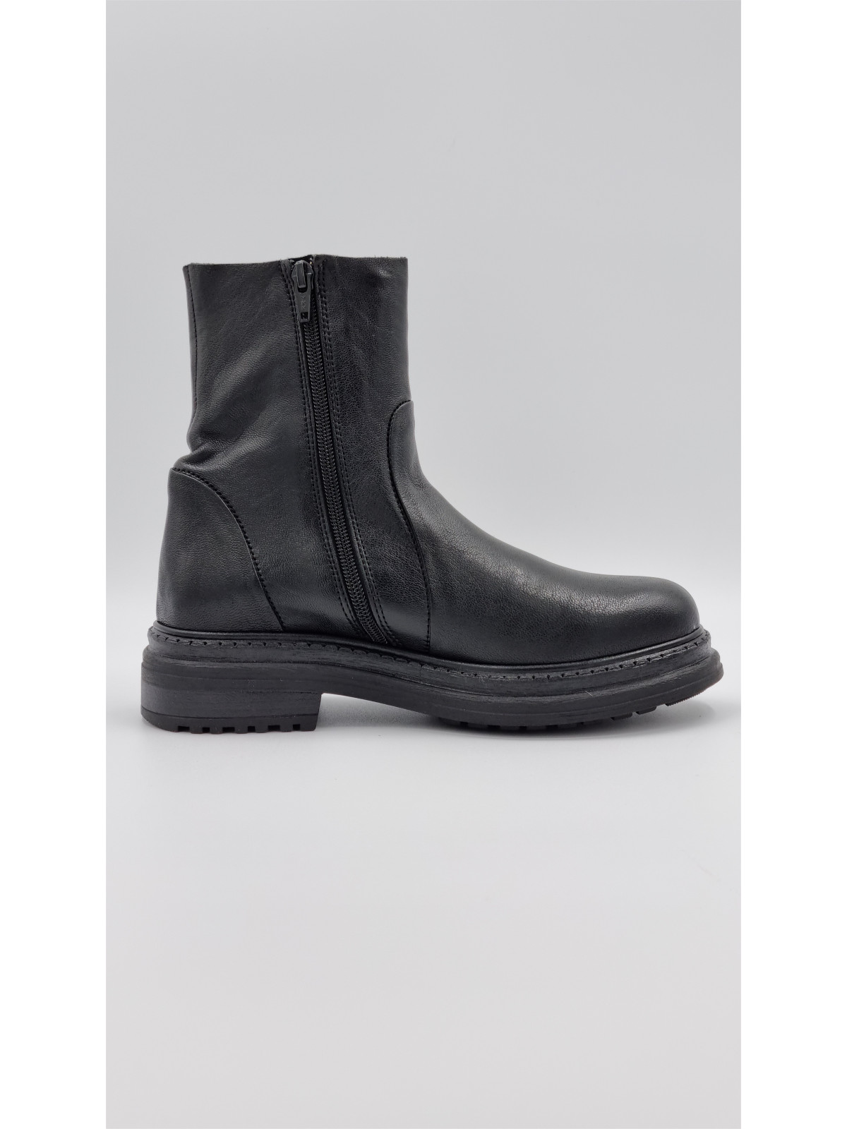 flynt cuir pully noir