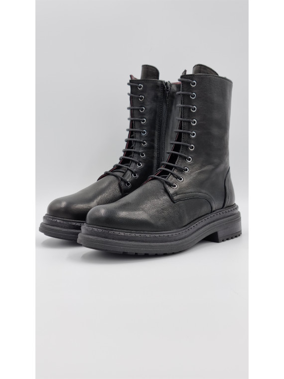 lior cuir pully noir