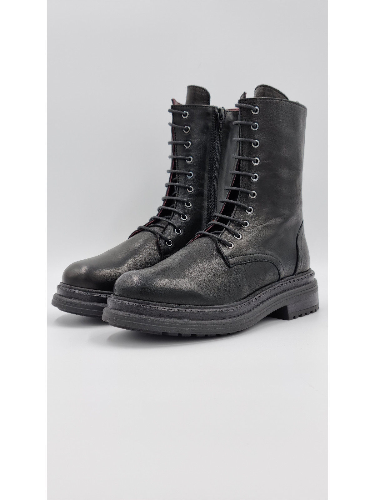 lior cuir pully noir