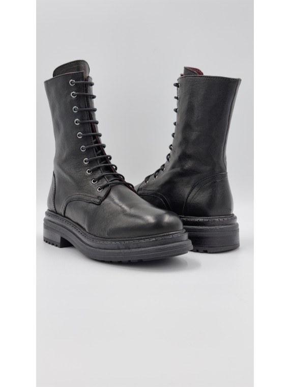 lior cuir pully noir