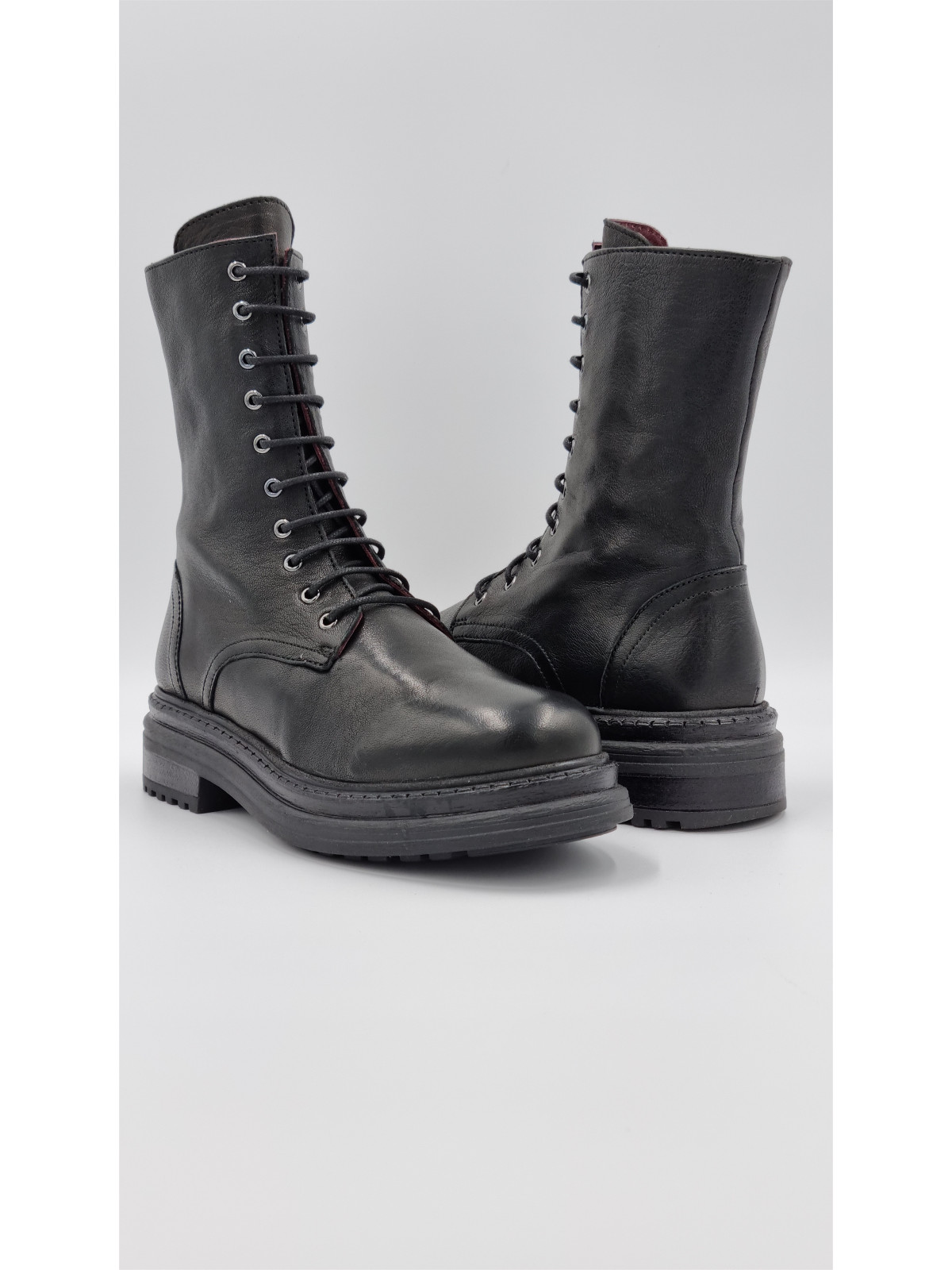 lior cuir pully noir