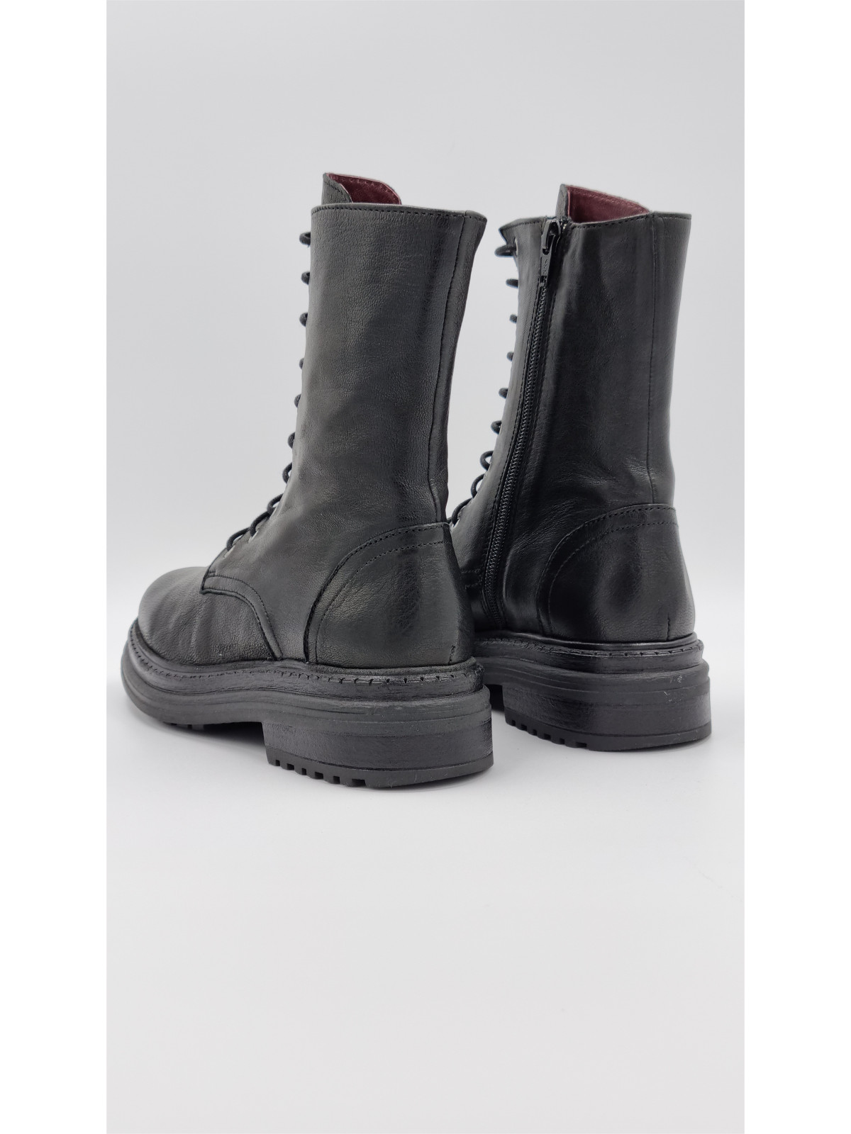 lior cuir pully noir