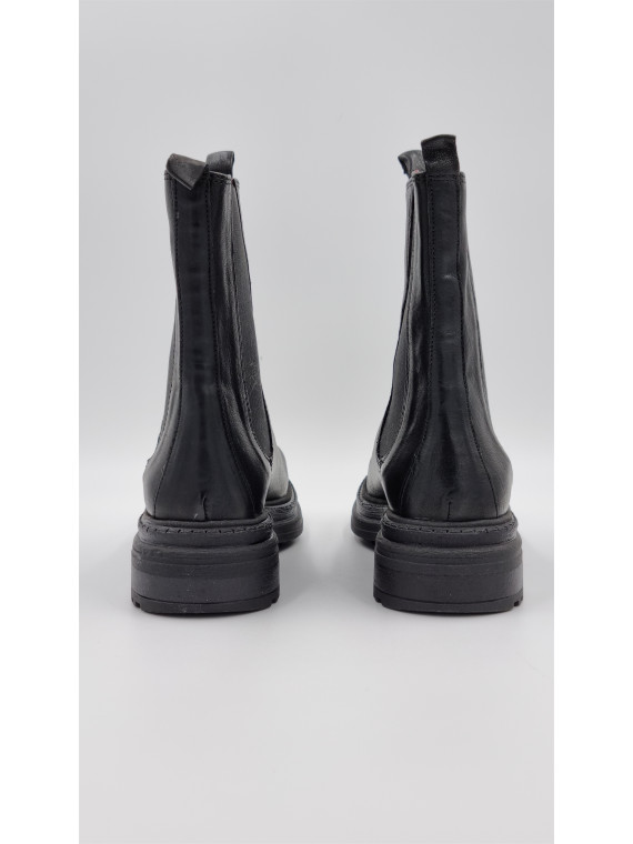 kira cuir pully noir