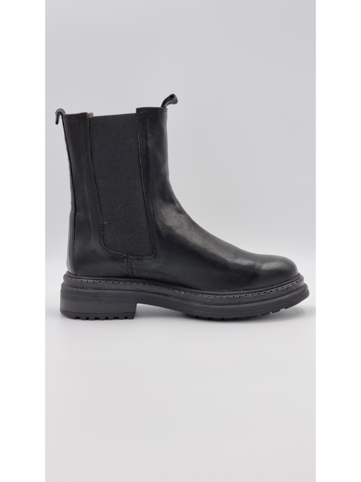 kira cuir pully noir