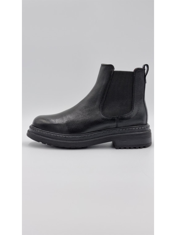 laki cuir pully noir