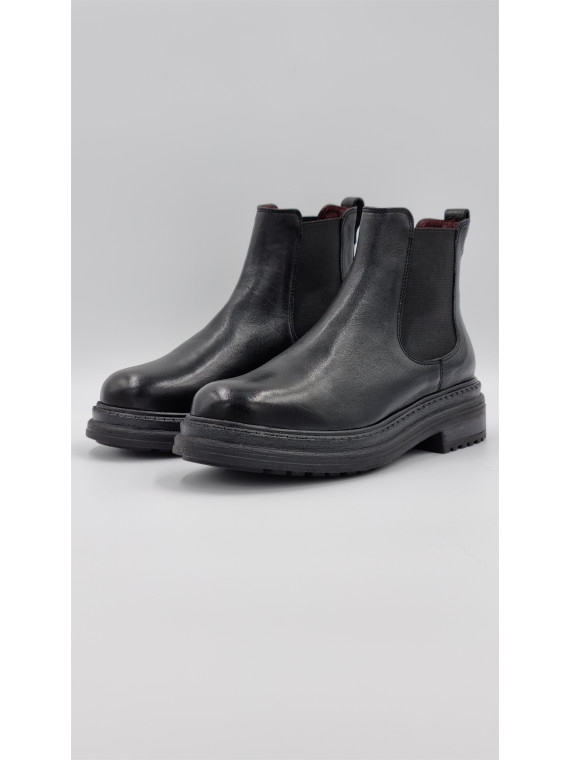 laki cuir pully noir